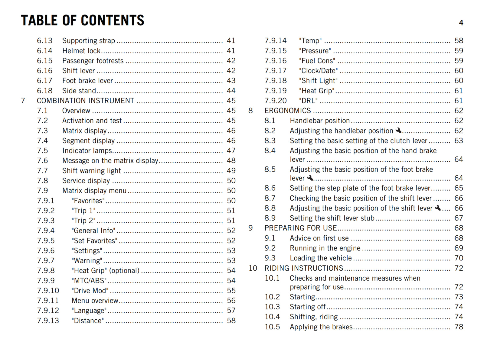 KTM 2015 - 1290 SUPER DUKE R US - OWNERS MANUAL USER GUIDE