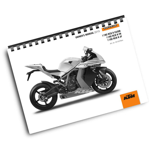 KTM 2015 - 1190 RC8 R - OWNERS MANUAL USER GUIDE