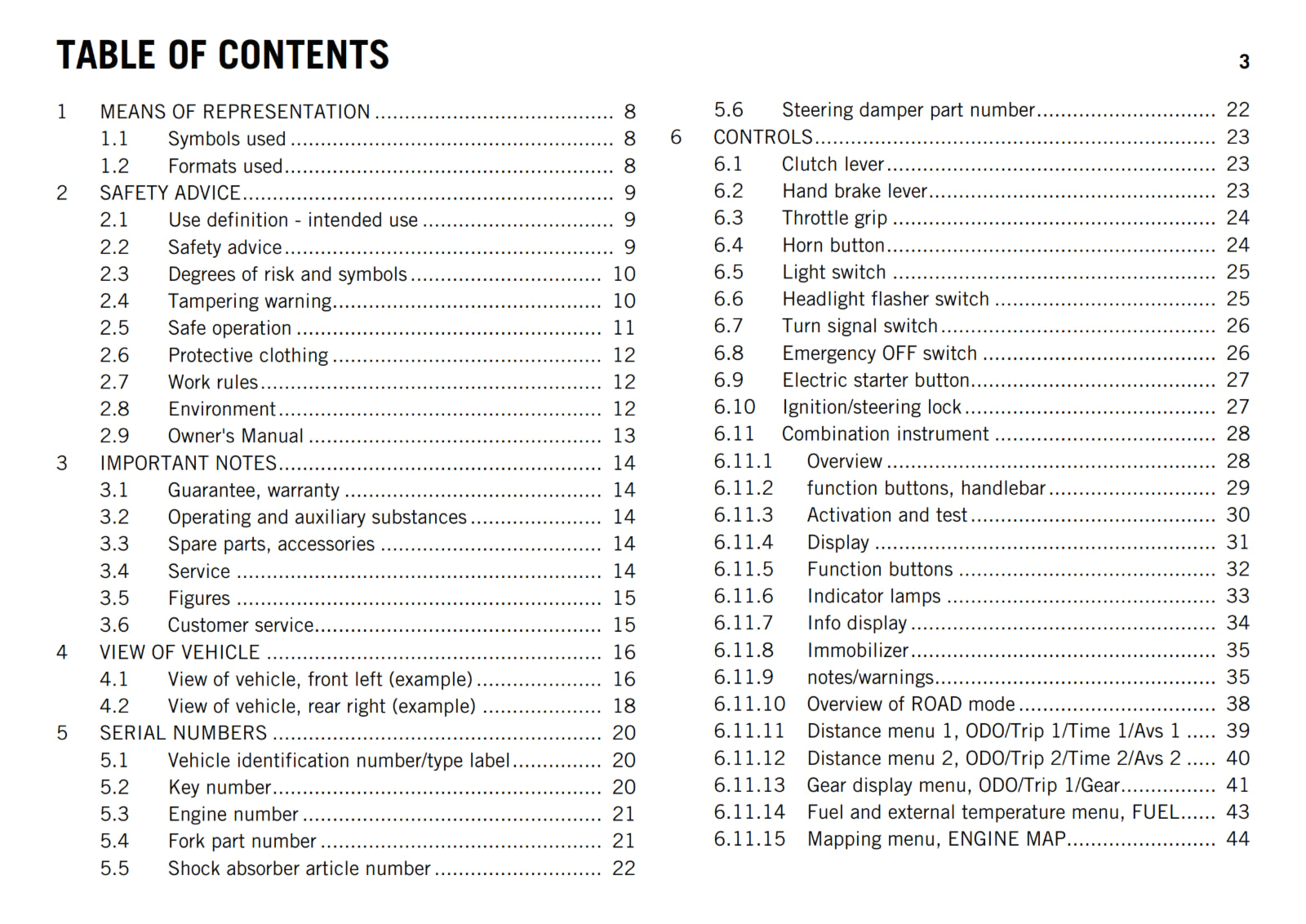 KTM 2015 - 1190 RC8 R - OWNERS MANUAL USER GUIDE