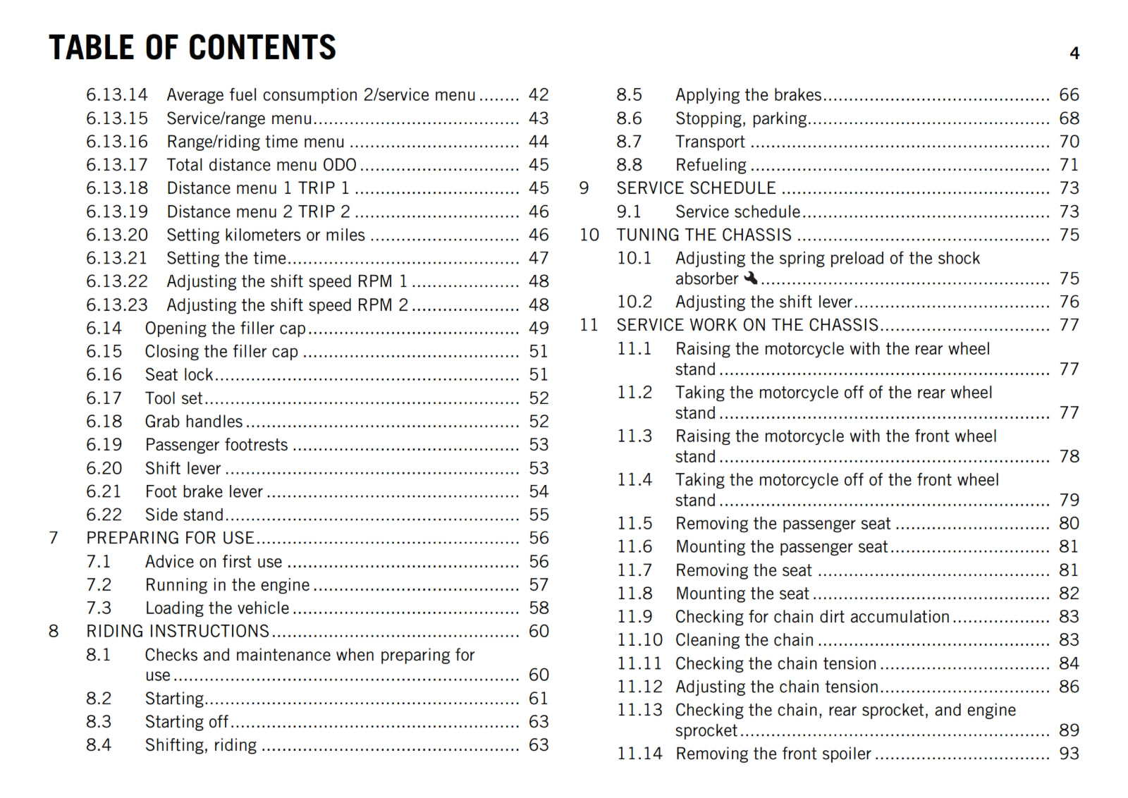 KTM 2015 - 125 200 DUKE - OWNERS MANUAL USER GUIDE