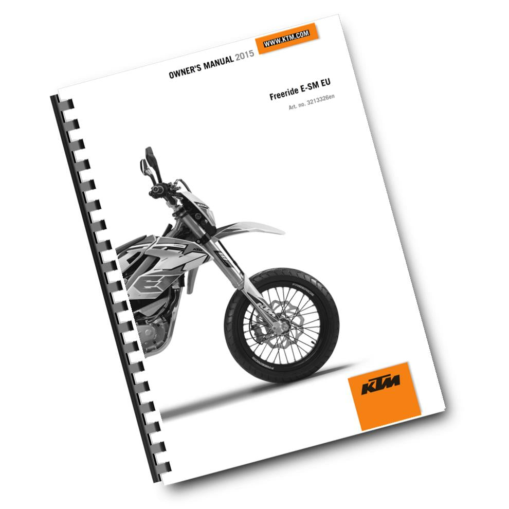 KTM 2015 - FREERIDE E-SM EU - OWNERS MANUAL USER GUIDE