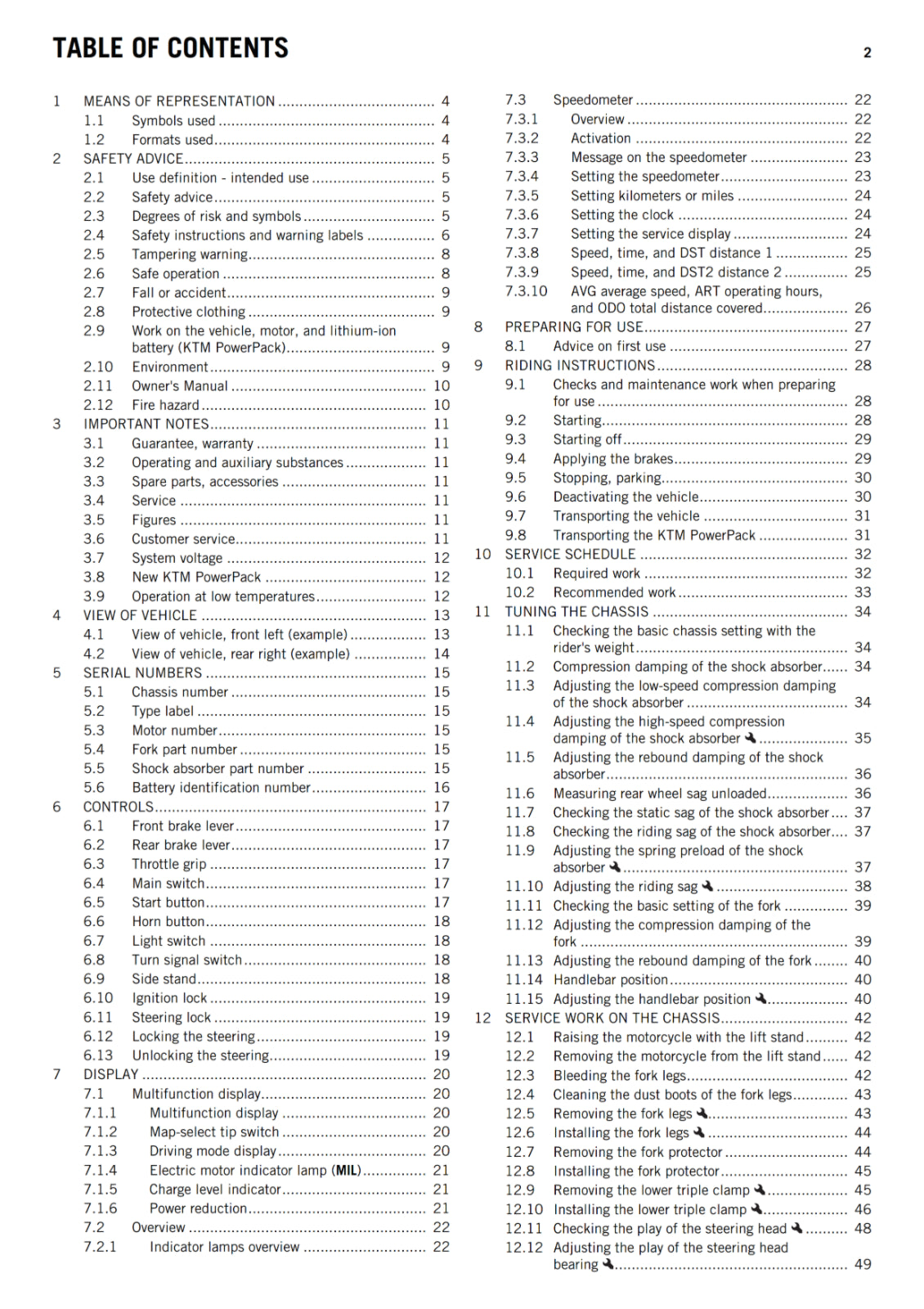 KTM 2015 - FREERIDE E-SM EU - OWNERS MANUAL USER GUIDE