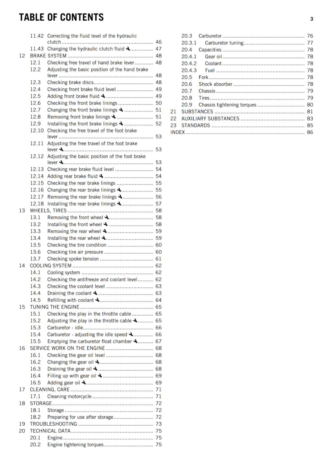 KTM 2016 - 65 SX - OWNERS MANUAL USER GUIDE