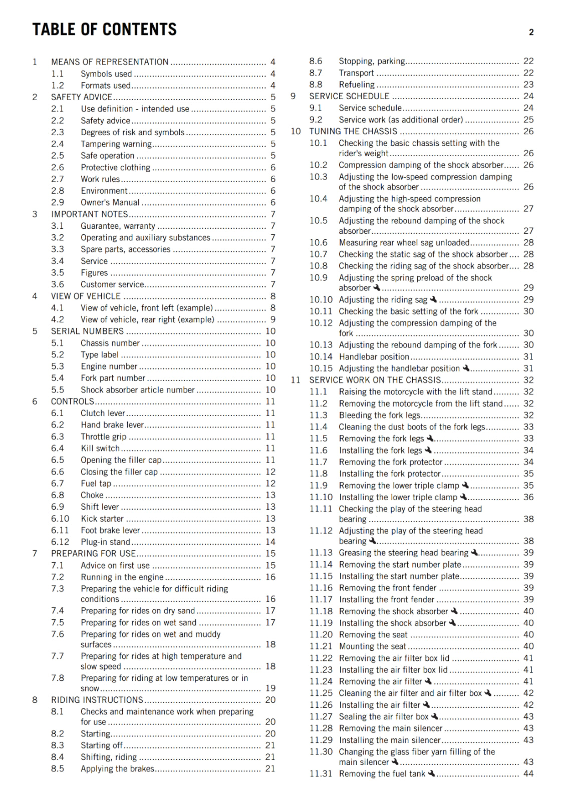 KTM 2016 - 85 SX 19/16 17/14 - OWNERS MANUAL USER GUIDE