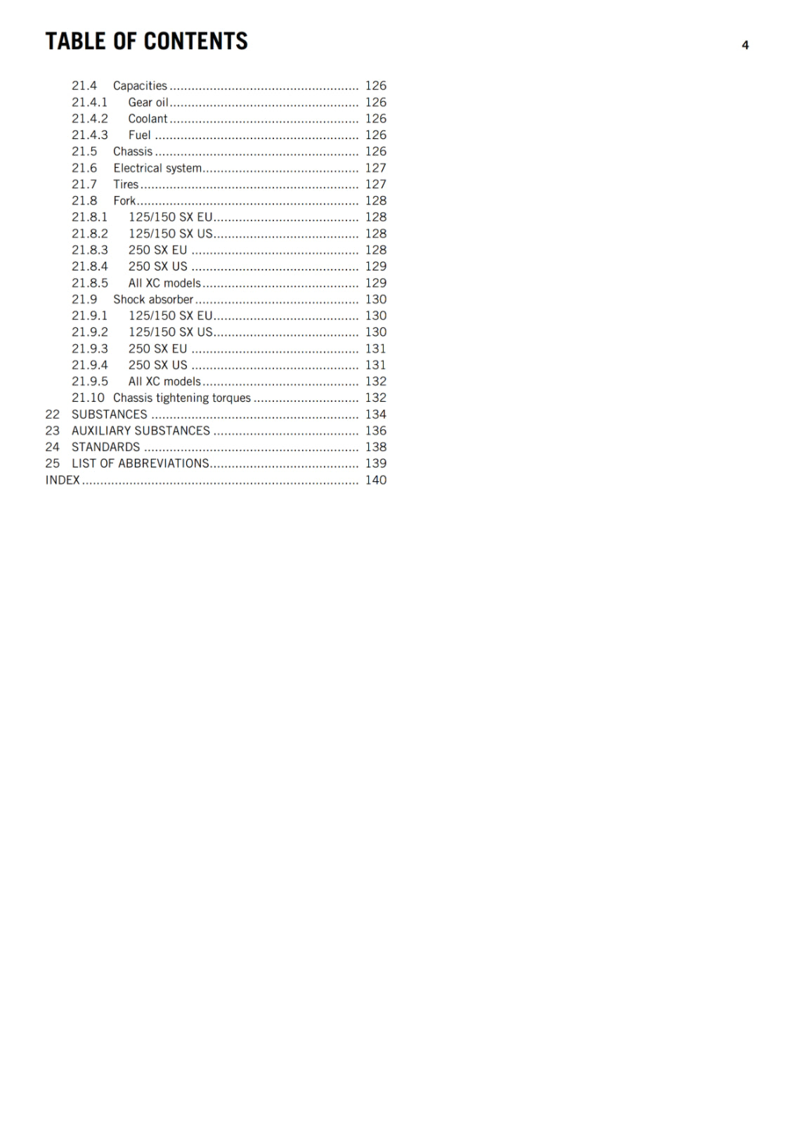 KTM 2016 - 125 150 250 300 SX XC - OWNERS MANUAL USER GUIDE