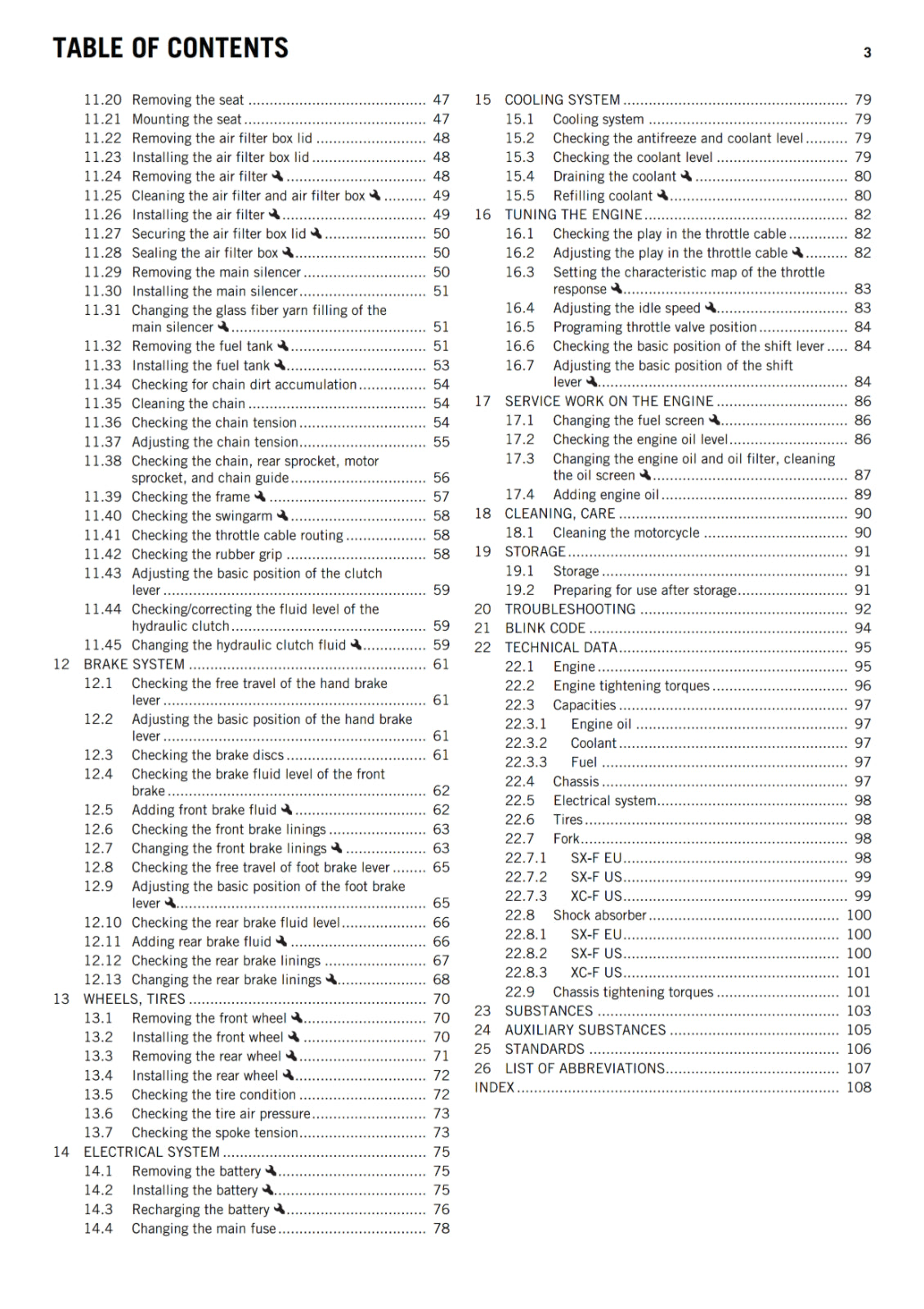 KTM 2016 - 350 SX-F XC-F - OWNERS MANUAL USER GUIDE
