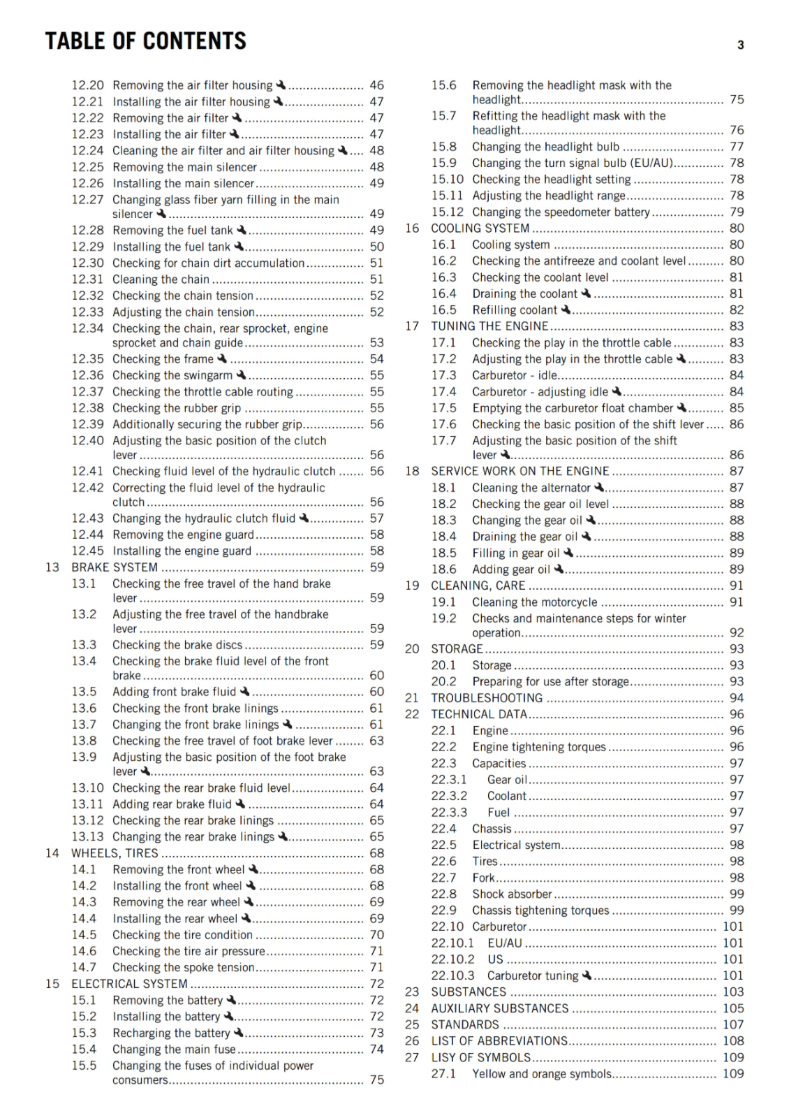 KTM 2016 - FREERIDE 250 R - OWNERS MANUAL USER GUIDE