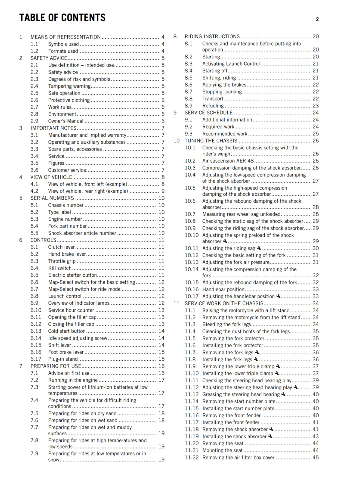KTM 2016 - 250 SX-F FACTORY EDITION US - OWNERS MANUAL USER GUIDE