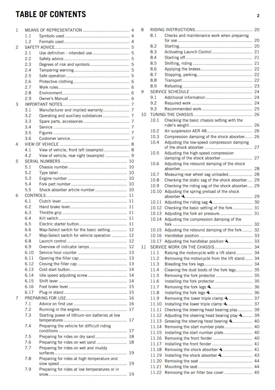 KTM 2016 - 450 SX-F FACTORY EDITION - OWNERS MANUAL USER GUIDE