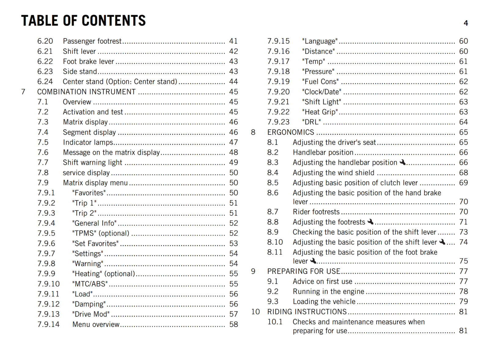 KTM 2016 - 1190 ADVENTURE - OWNERS MANUAL USER GUIDE