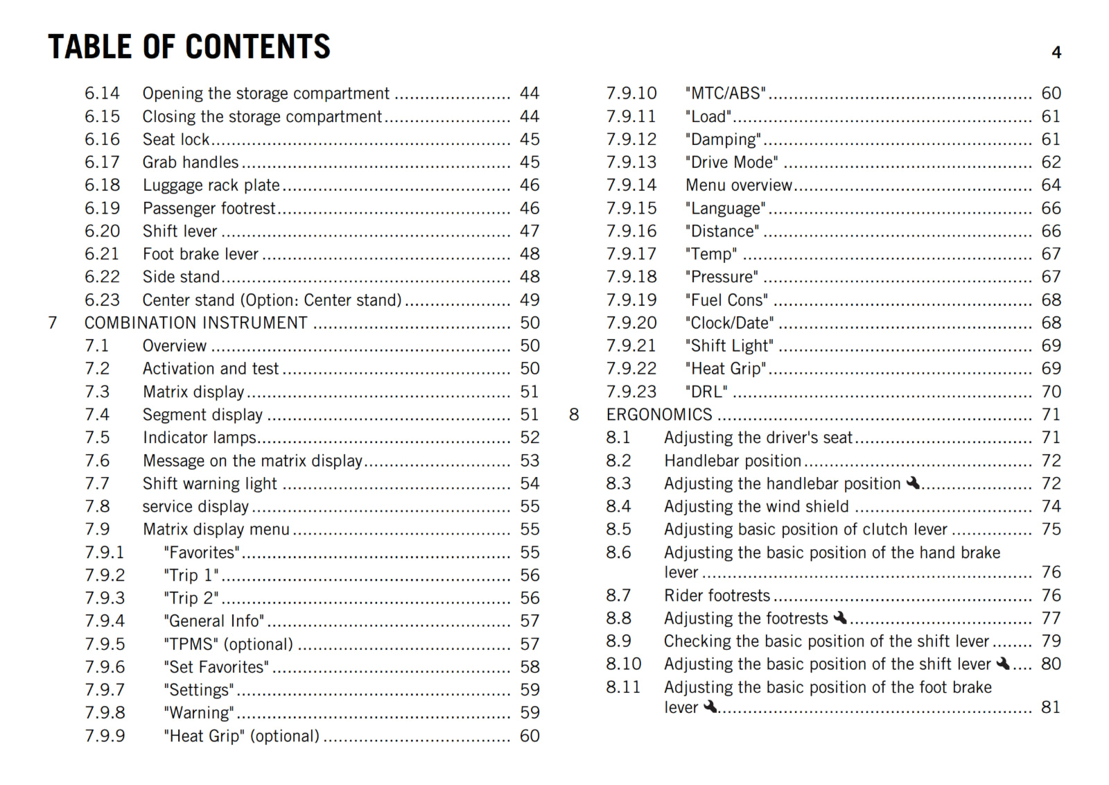 KTM 2016 - 1190 ADVENTURE US - OWNERS MANUAL USER GUIDE
