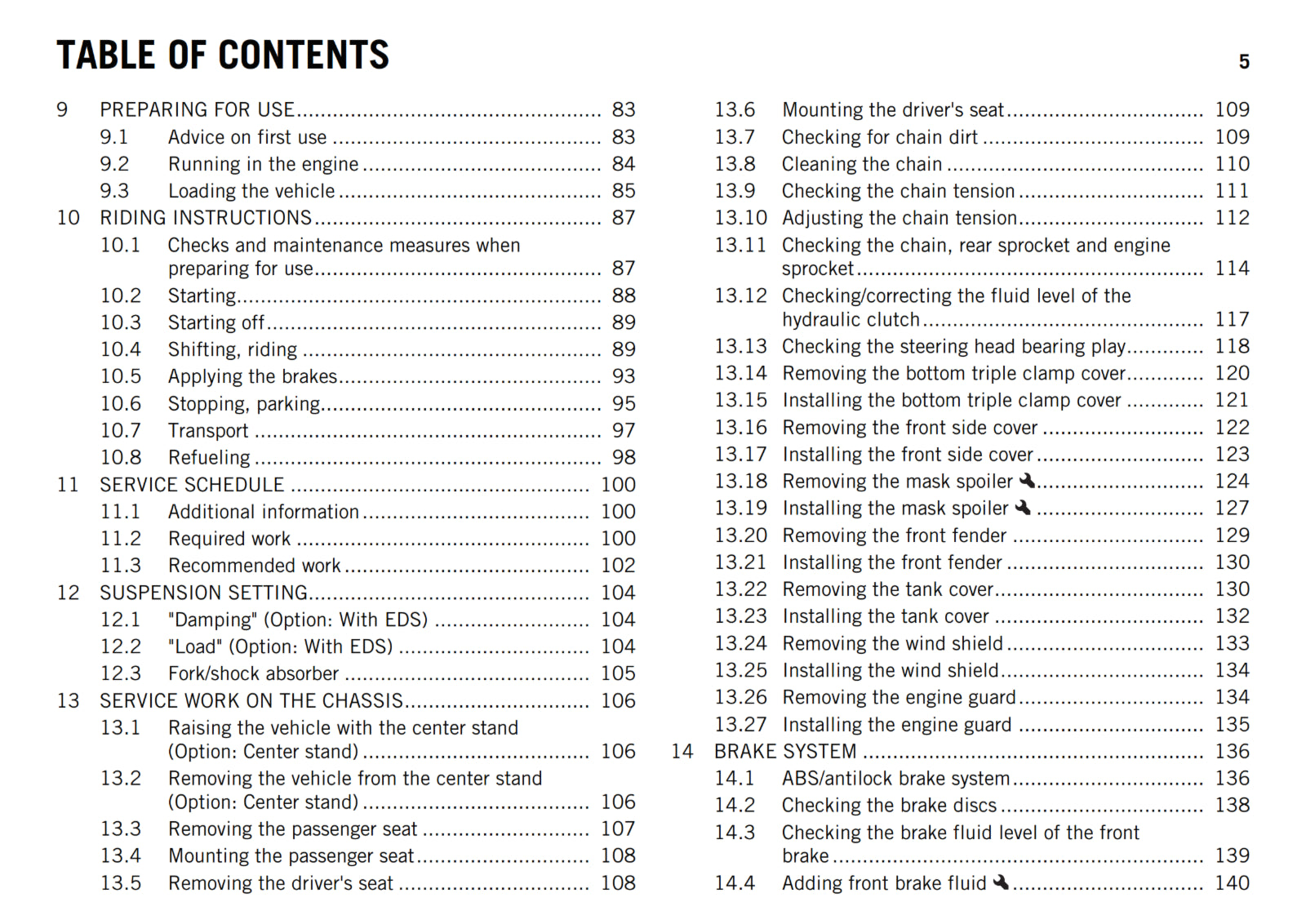 KTM 2016 - 1190 ADVENTURE US - OWNERS MANUAL USER GUIDE