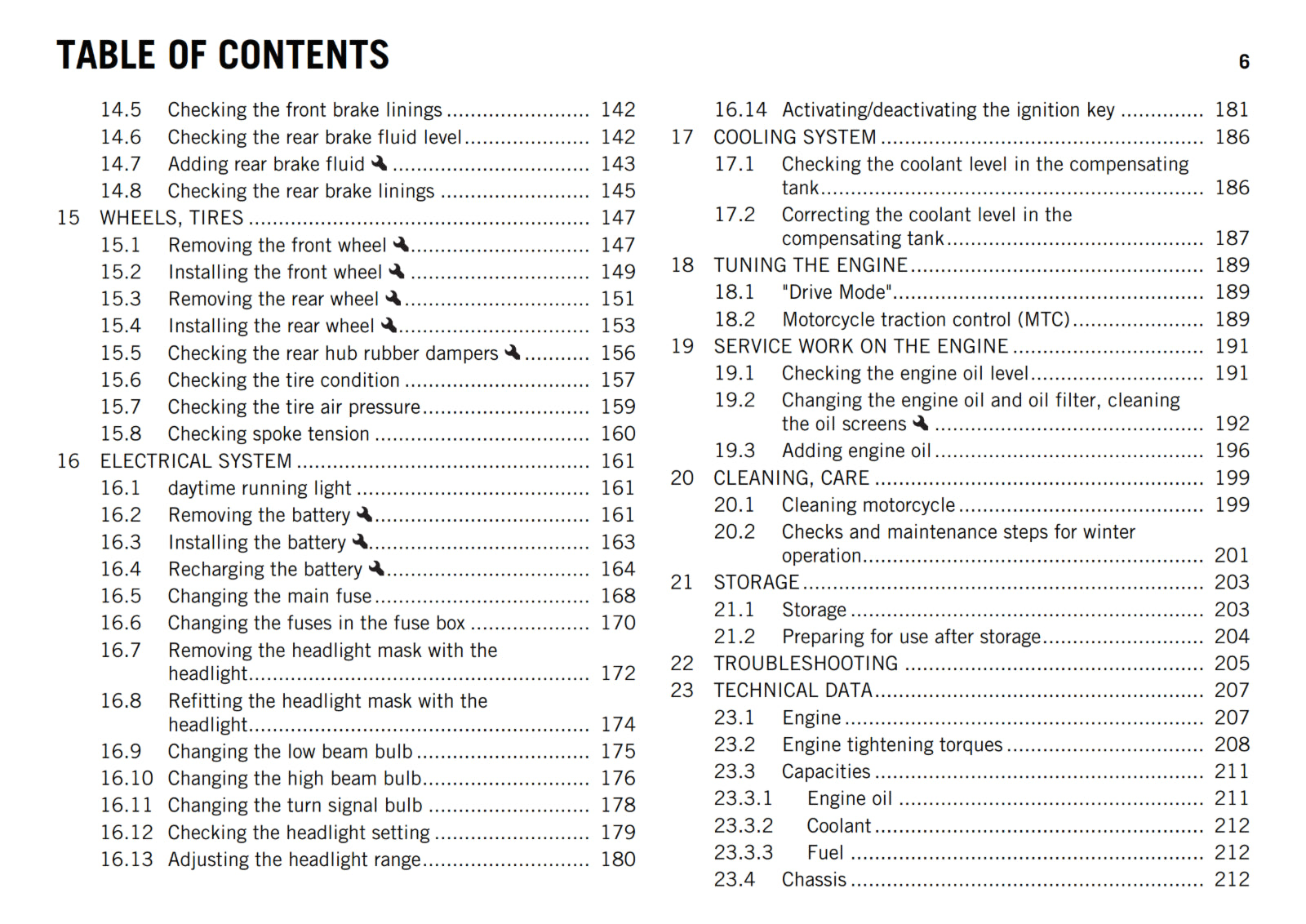 KTM 2016 - 1190 ADVENTURE US - OWNERS MANUAL USER GUIDE