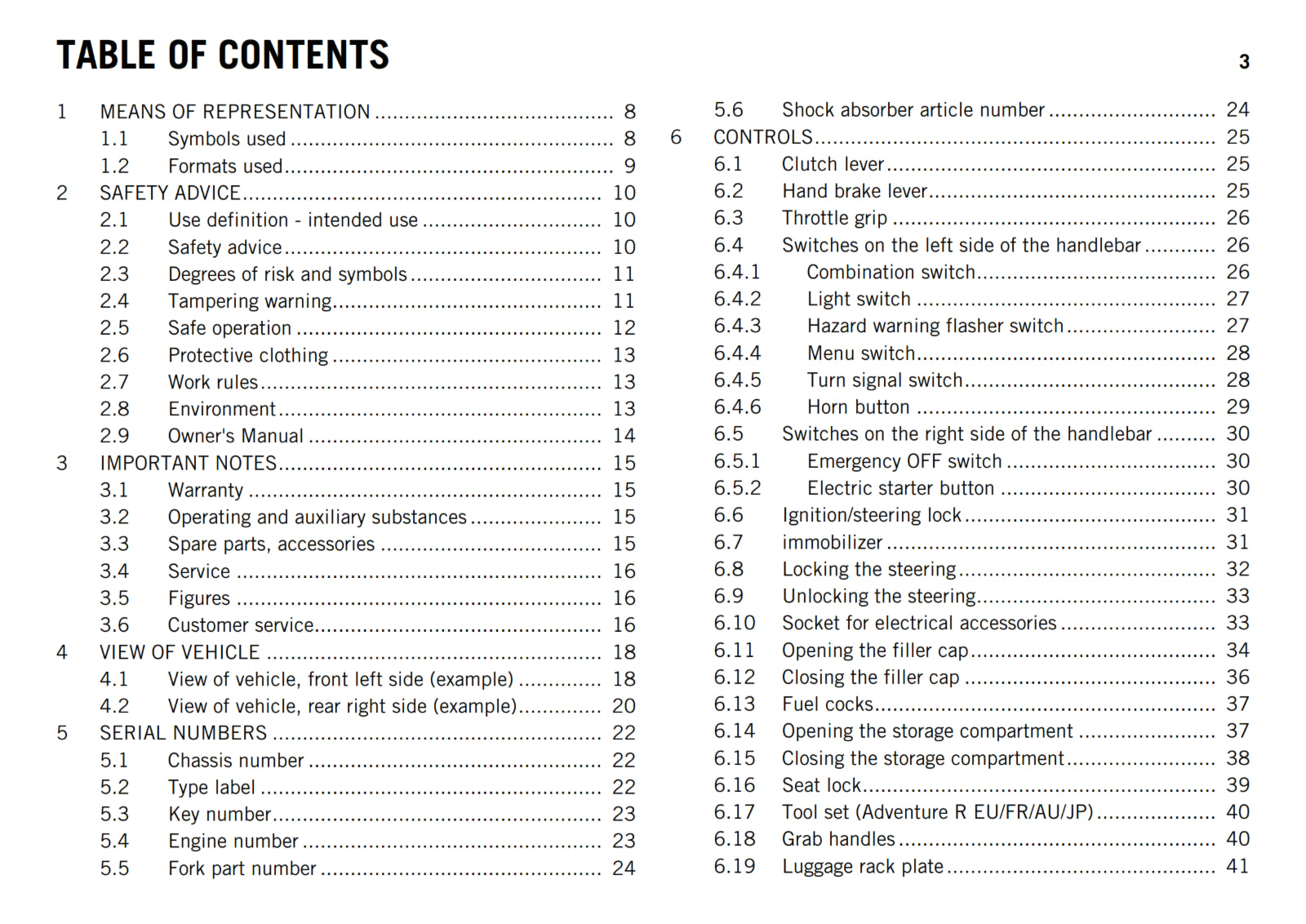 KTM 2016 - 1190 ADVENTURE R - OWNERS MANUAL USER GUIDE