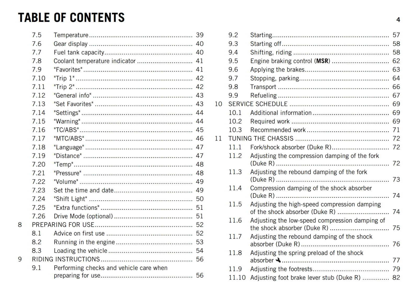 KTM 2016 - 690 DUKE R - OWNERS MANUAL USER GUIDE