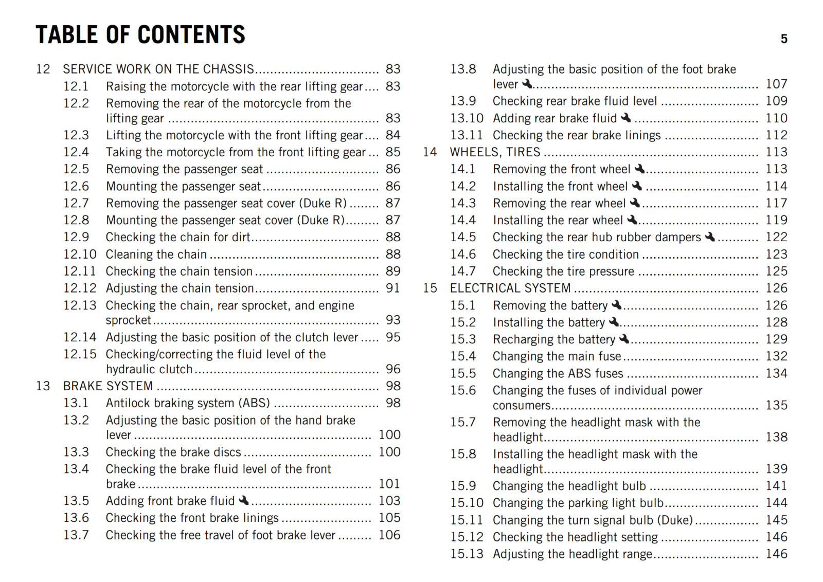 KTM 2016 - 690 DUKE R - OWNERS MANUAL USER GUIDE