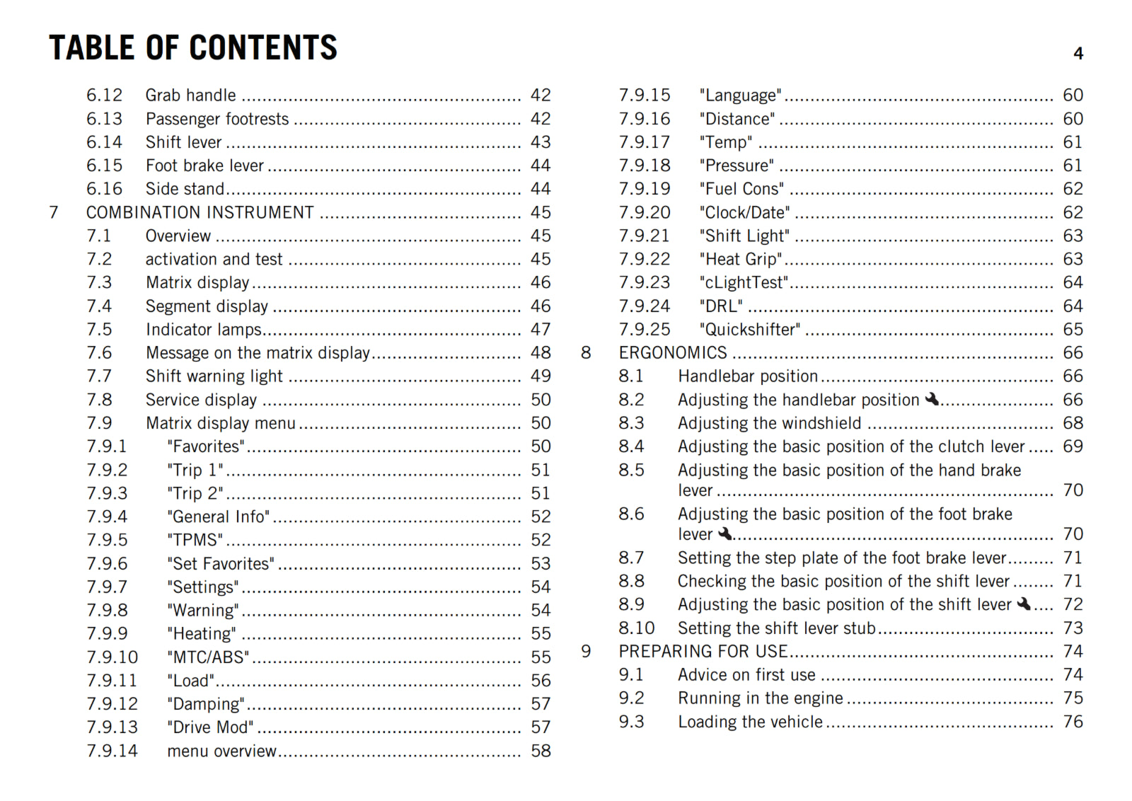 KTM 2016 - 1290 SUPER DUKE GT - OWNERS MANUAL USER GUIDE