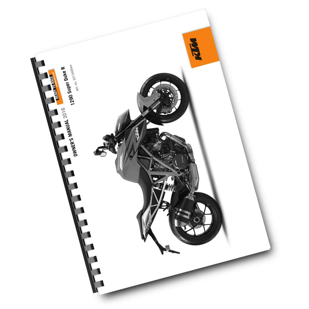 KTM 2016 - 1290 SUPER DUKE R US - OWNERS MANUAL USER GUIDE