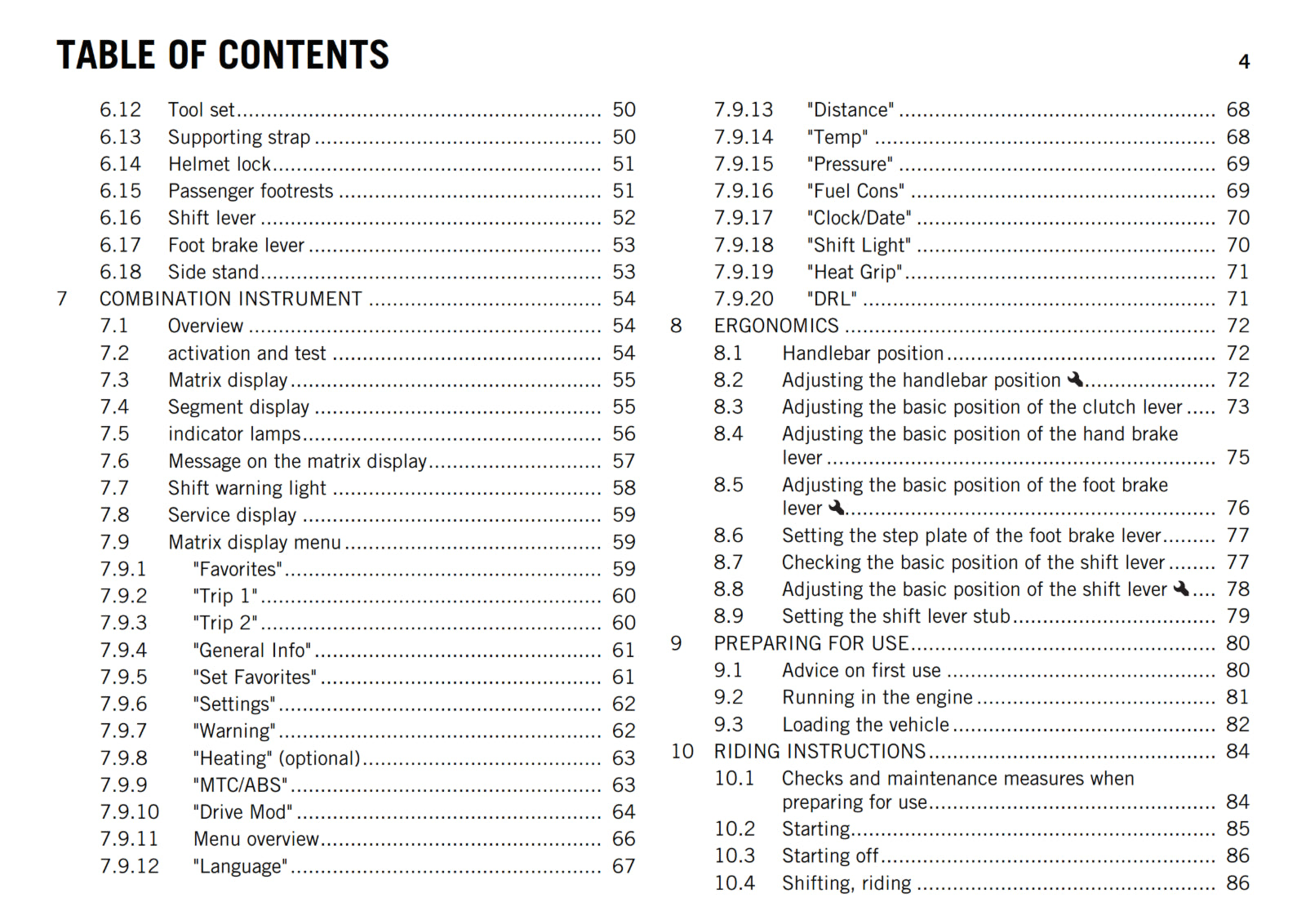 KTM 2016 - 1290 SUPER DUKE R US - OWNERS MANUAL USER GUIDE