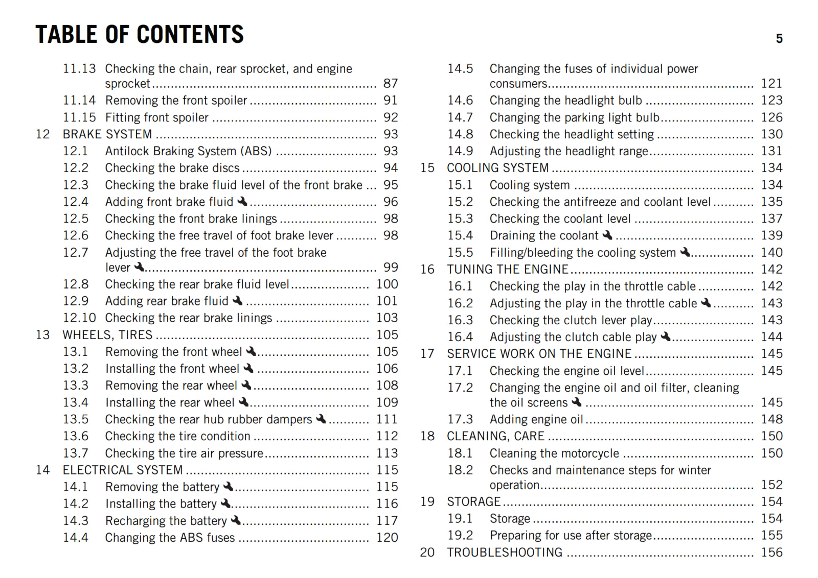 KTM 2016 - 250 DUKE - OWNERS MANUAL USER GUIDE
