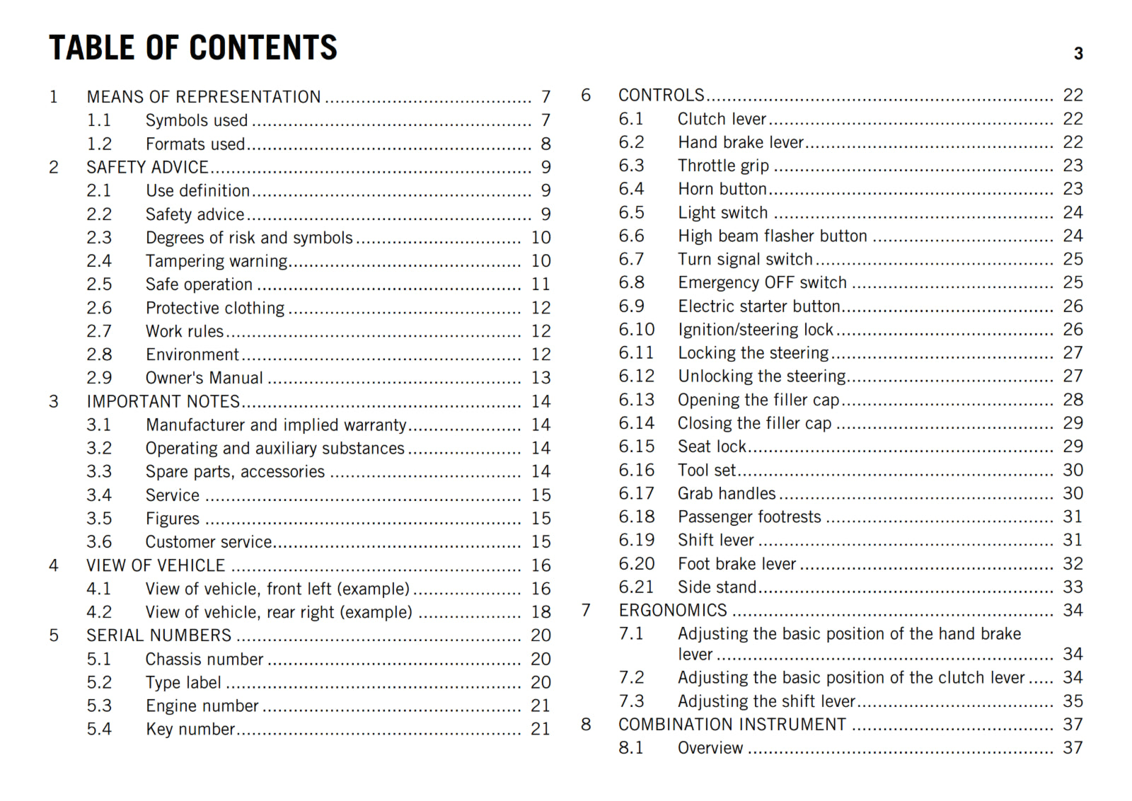 KTM 2016 - RC 390 - OWNERS MANUAL USER GUIDE