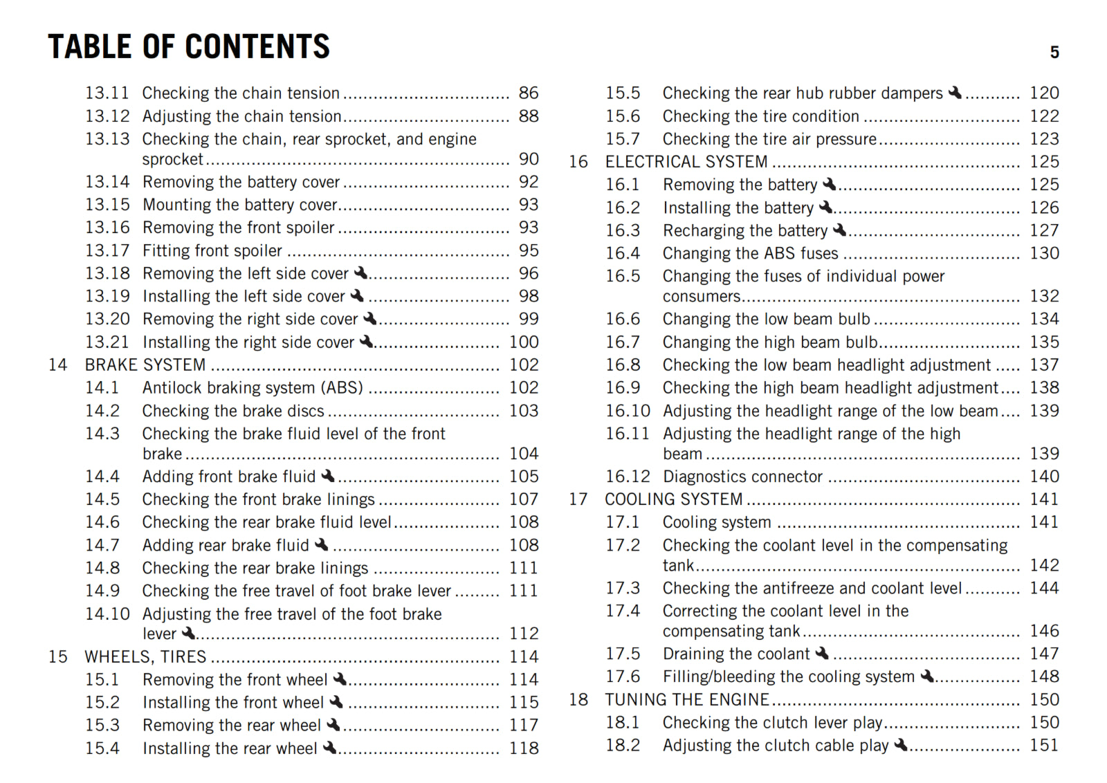 KTM 2016 - RC 390 - OWNERS MANUAL USER GUIDE