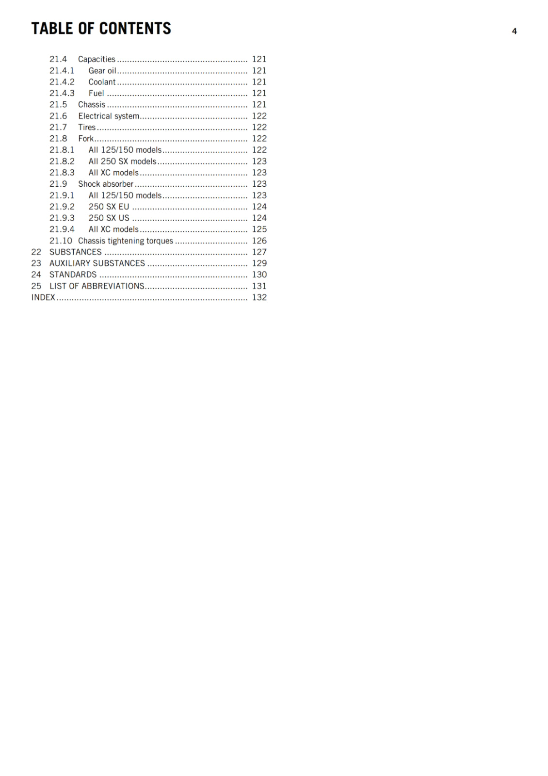 KTM 2017 - 125 150 250 300 SX XC - OWNERS MANUAL USER GUIDE