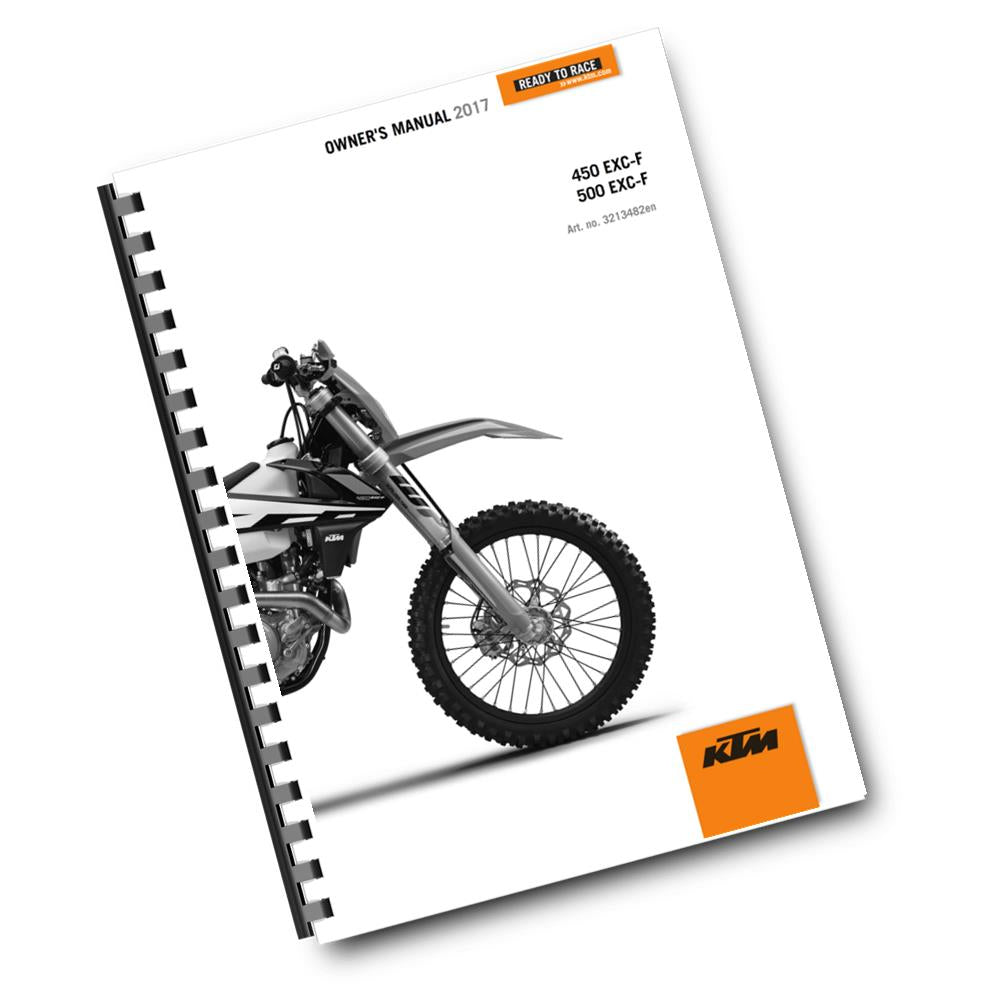 KTM 2017 - 450 500 EXC-F - OWNERS MANUAL USER GUIDE