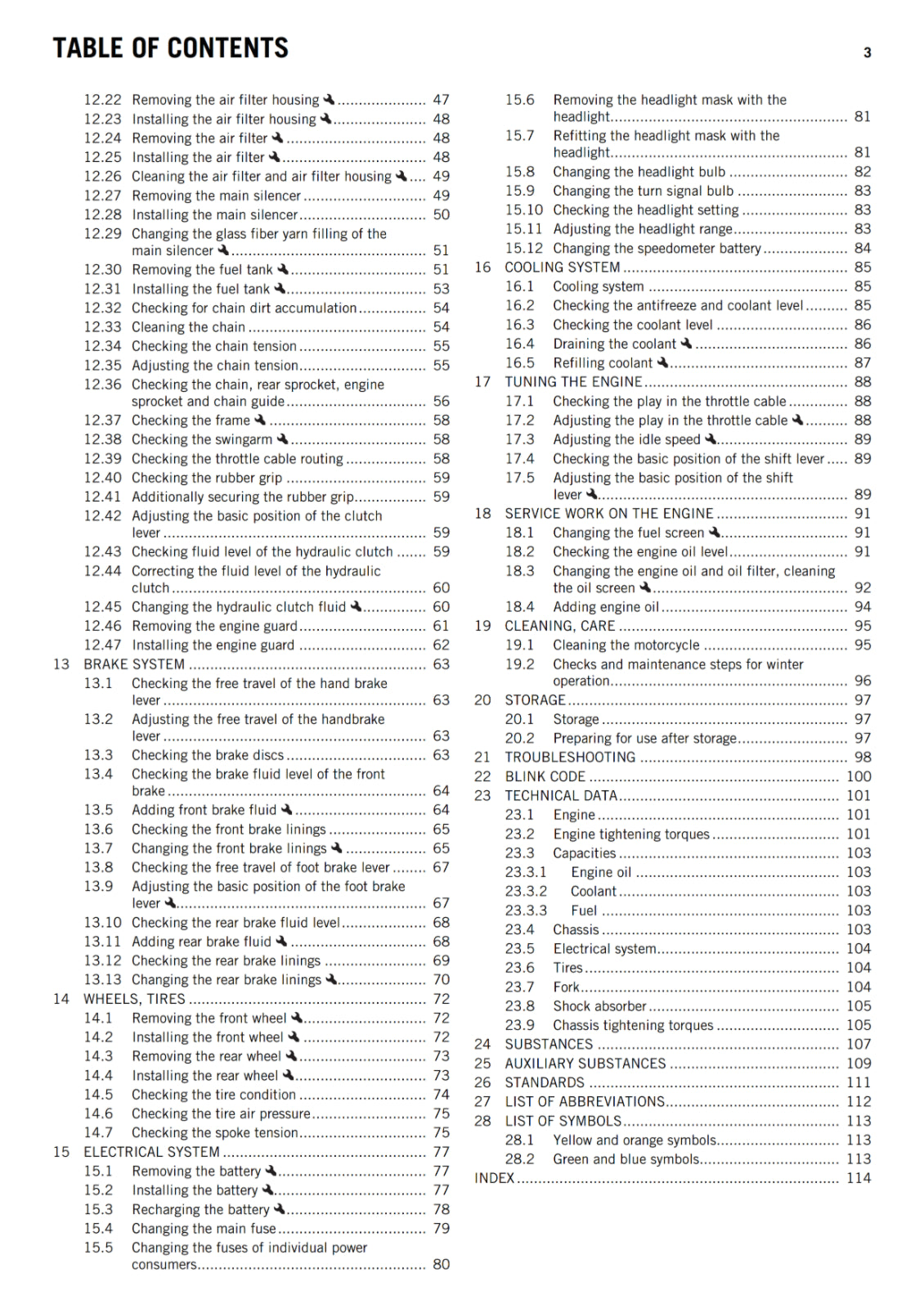 KTM 2017 - FREERIDE 350 - OWNERS MANUAL USER GUIDE