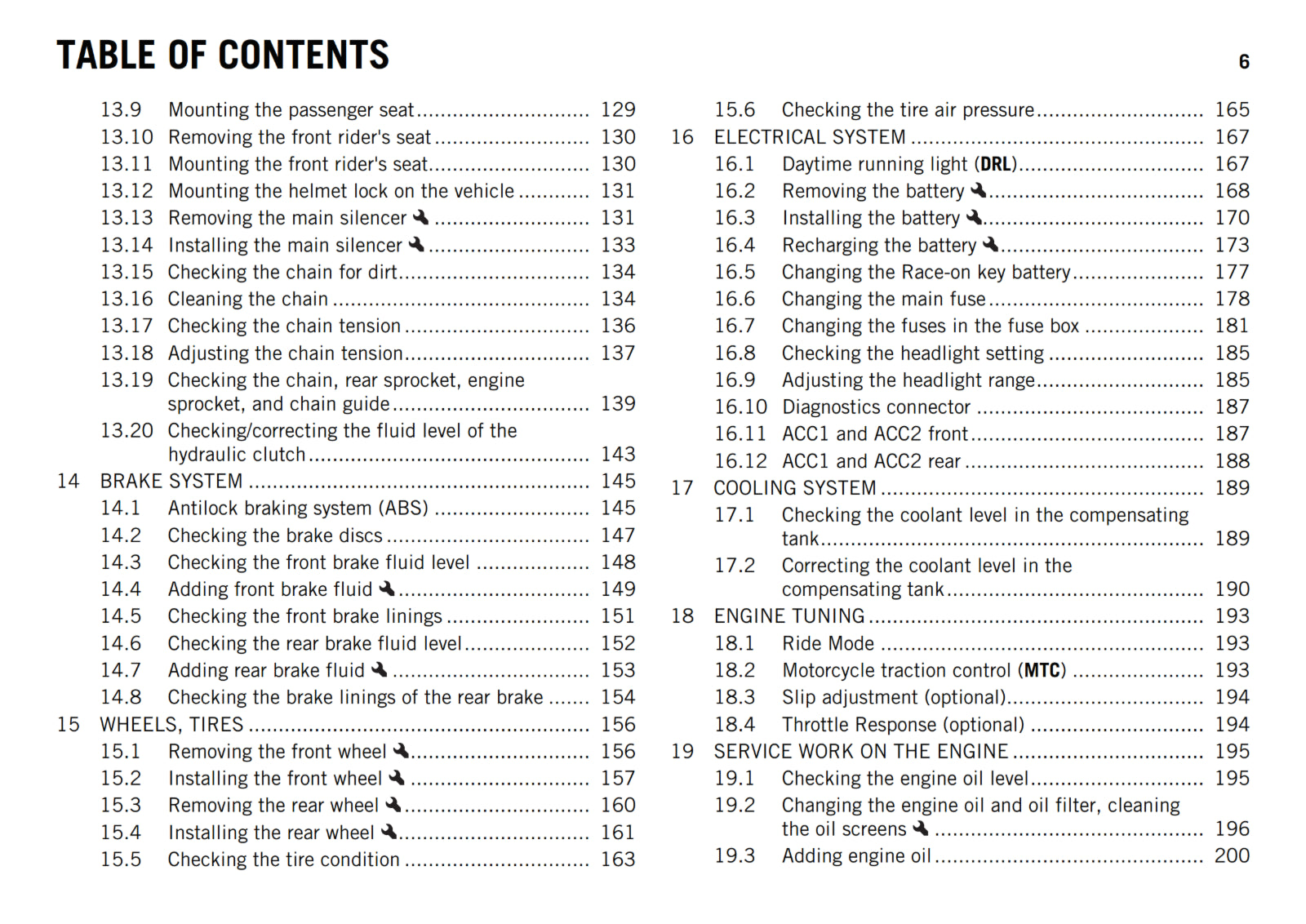 KTM 2017 - 1290 SUPER DUKE R - OWNERS MANUAL USER GUIDE
