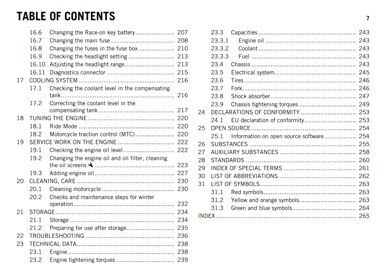 KTM 2017 - 1290 SUPER ADVENTURE R - OWNERS MANUAL USER GUIDE