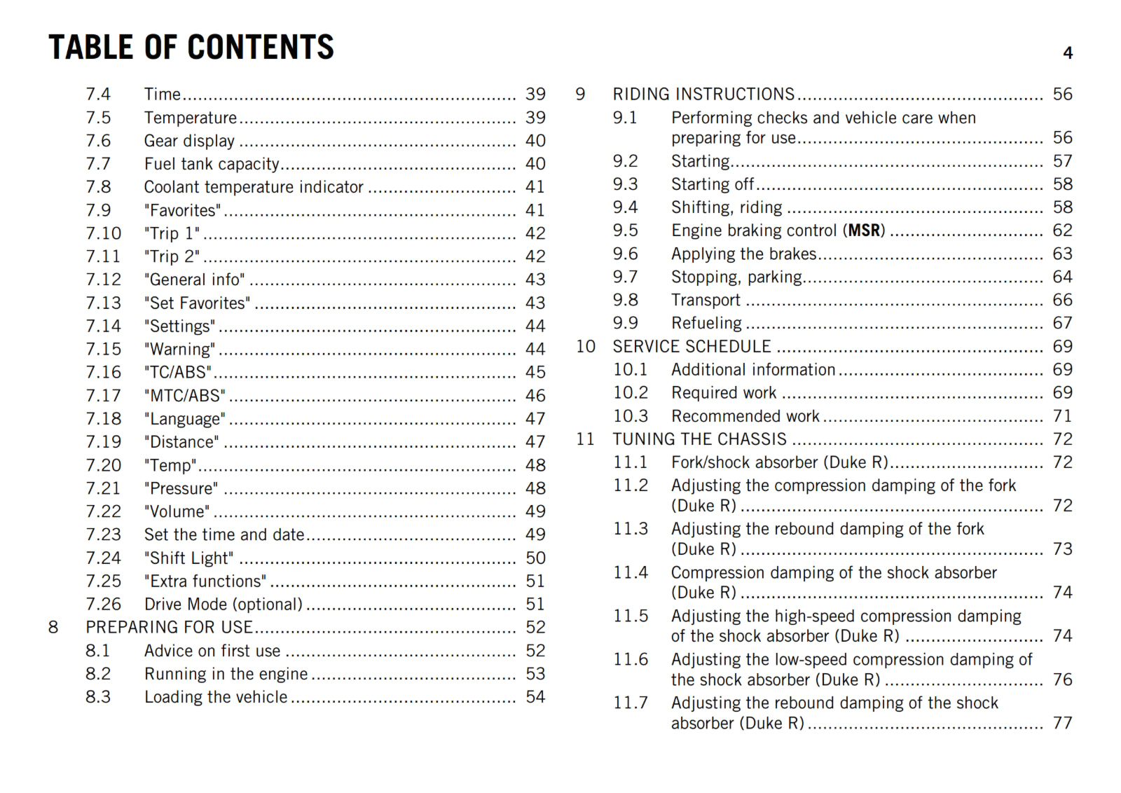 KTM 2017 - 690 DUKE R - OWNERS MANUAL USER GUIDE