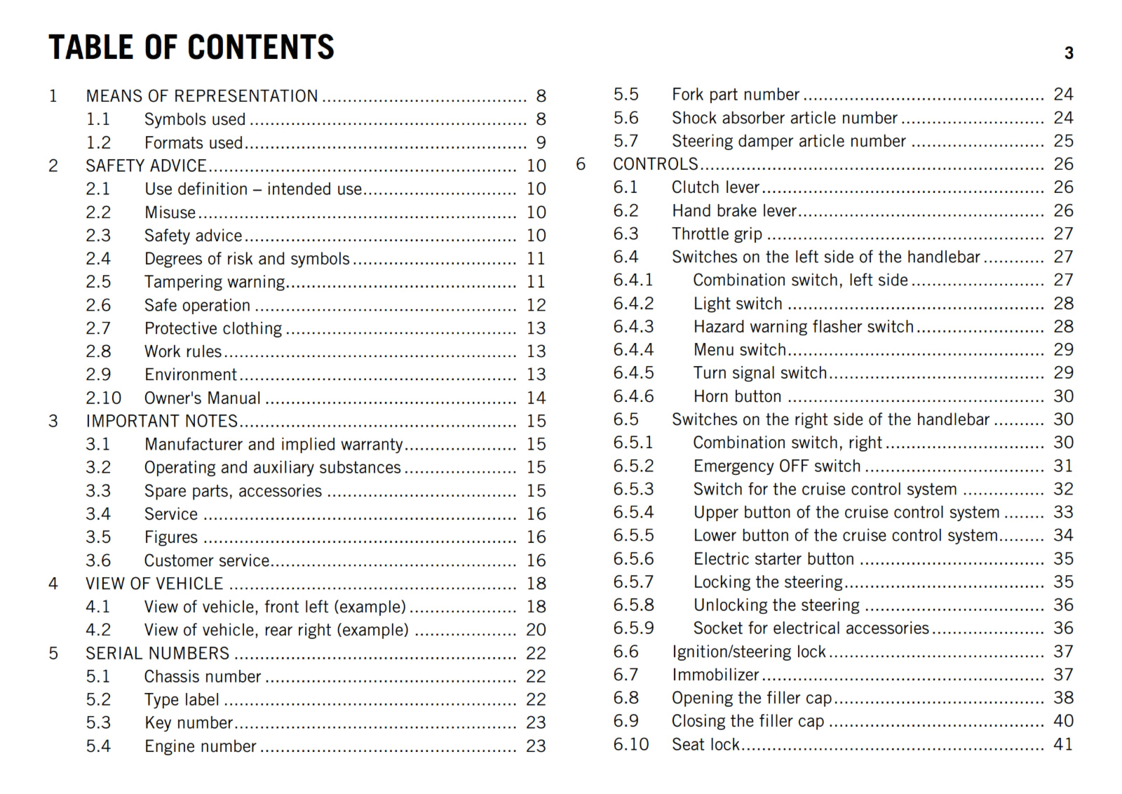 KTM 2017 - 1290 SUPER DUKE GT - OWNERS MANUAL USER GUIDE