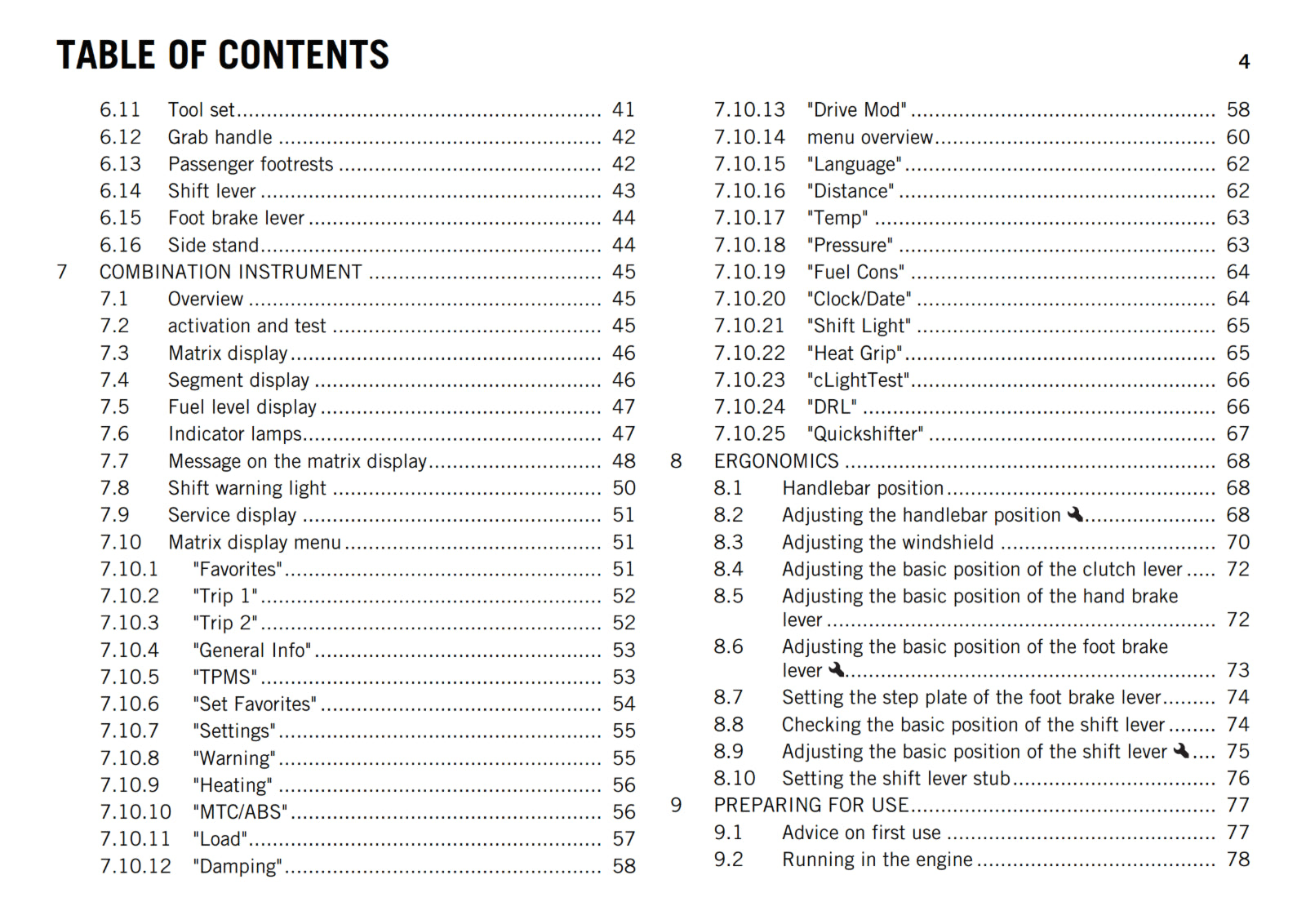 KTM 2017 - 1290 SUPER DUKE GT - OWNERS MANUAL USER GUIDE