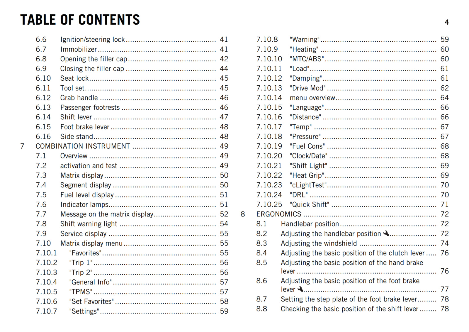 KTM 2017 - 1290 SUPER DUKE GT US - OWNERS MANUAL USER GUIDE
