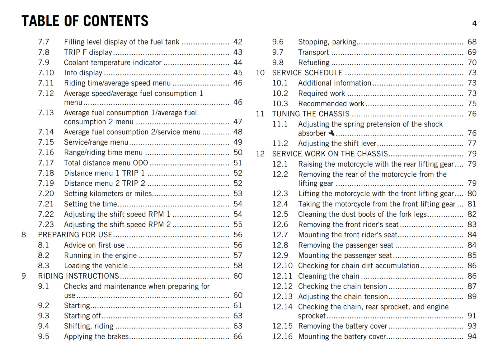 KTM 2017 - RC 125 - OWNERS MANUAL USER GUIDE