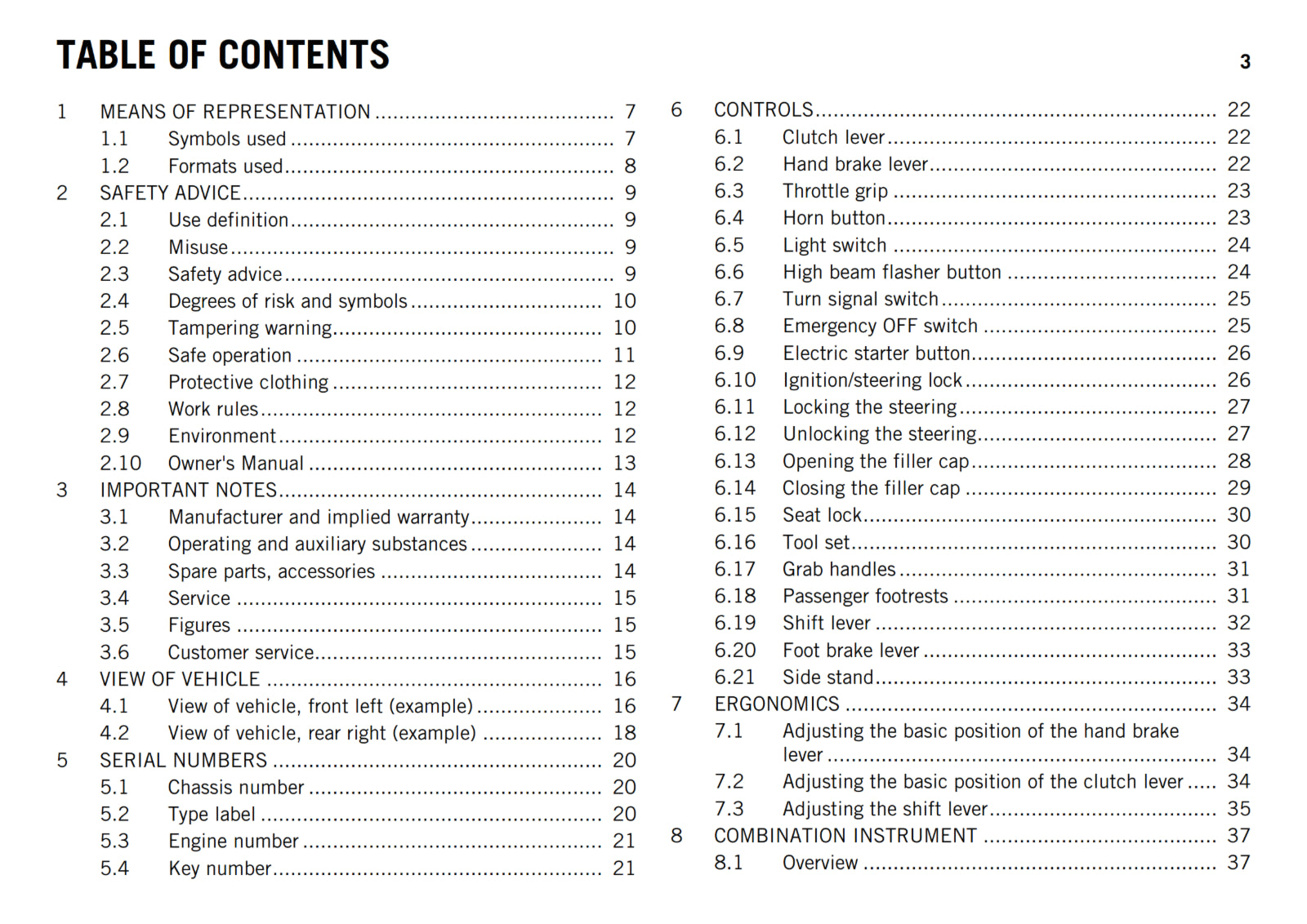 KTM 2017 - RC 390 - OWNERS MANUAL USER GUIDE