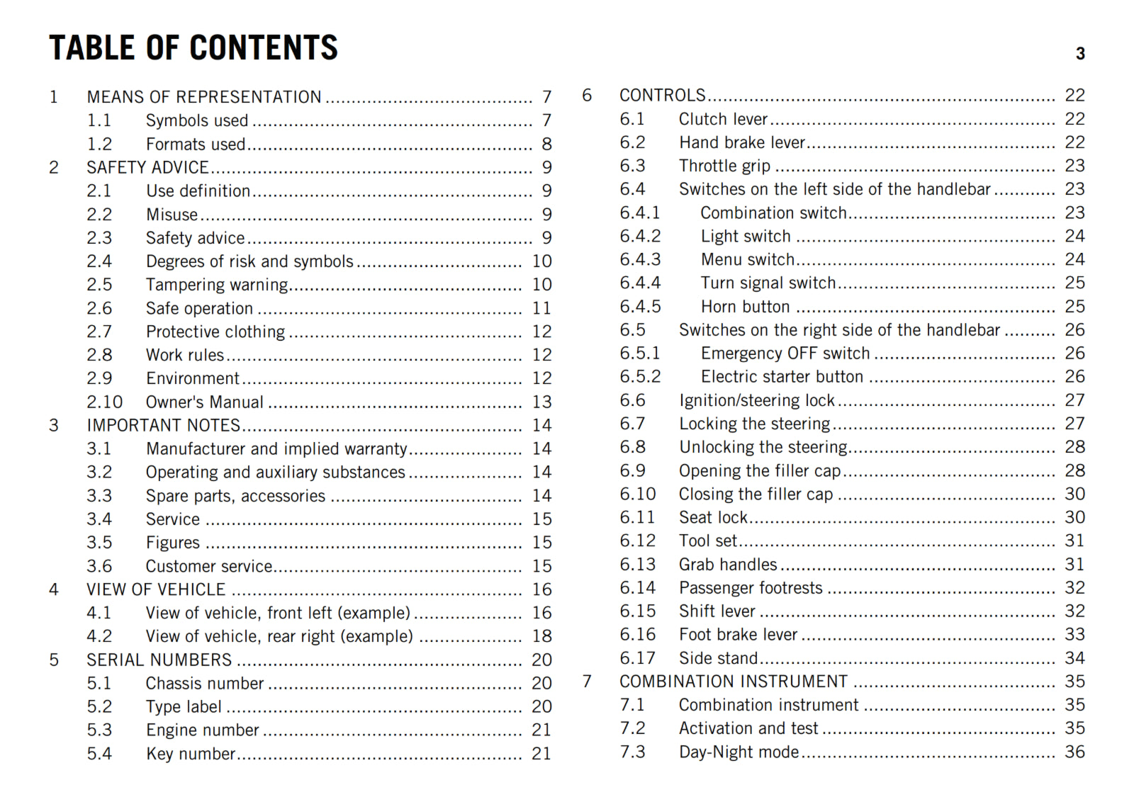 KTM 2017 - 125 DUKE - OWNERS MANUAL USER GUIDE