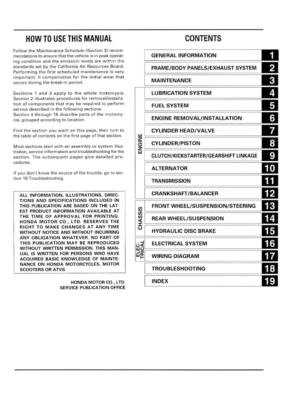 HONDA 1996 1997 1998 1999 2000 2001 - XR400R - SERVICE WORKSHOP REPAIR MANUAL