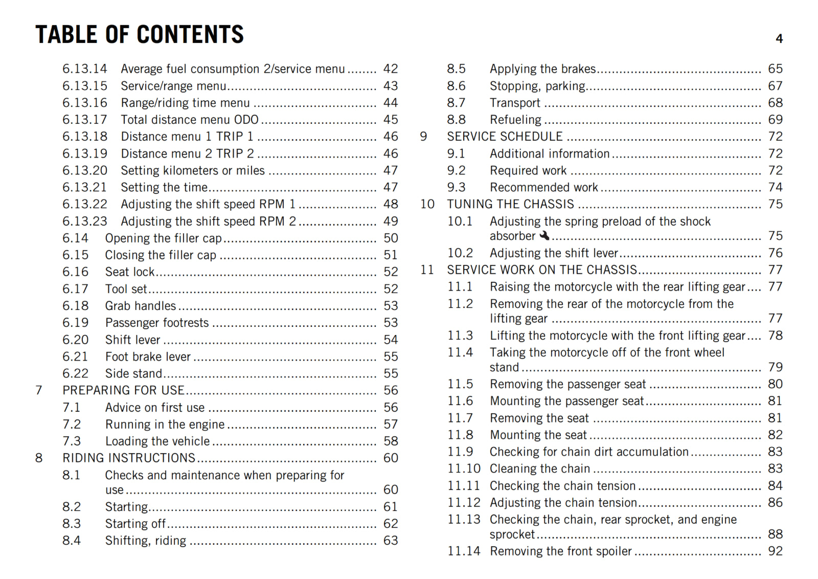 KTM 2017 - 200 DUKE - OWNERS MANUAL USER GUIDE