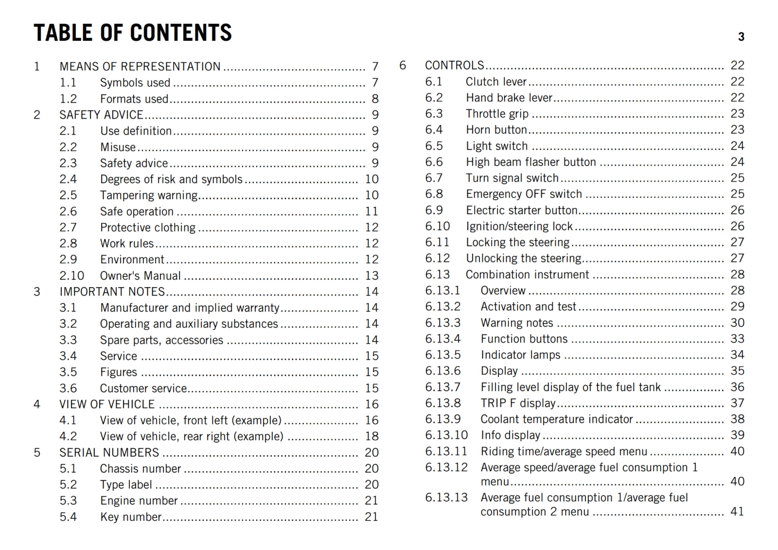 KTM 2017 - 250 DUKE - OWNERS MANUAL USER GUIDE