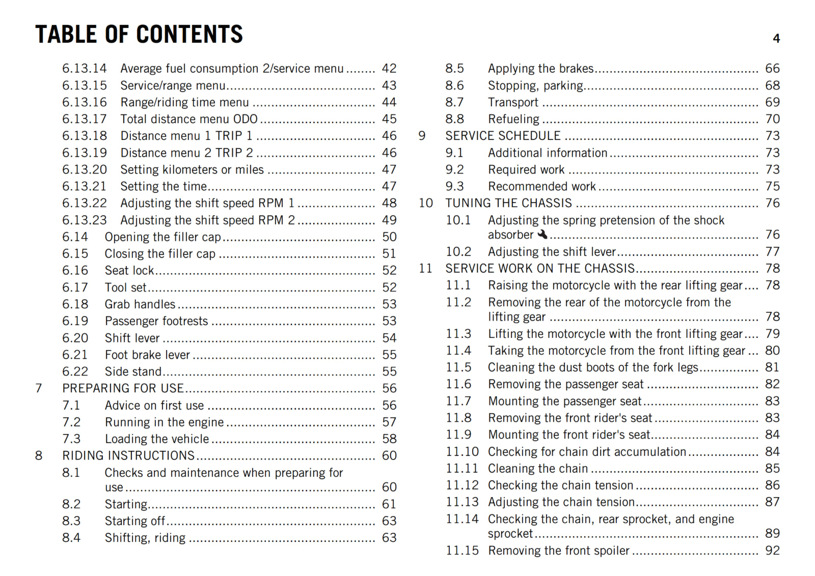 KTM 2017 - 250 DUKE - OWNERS MANUAL USER GUIDE