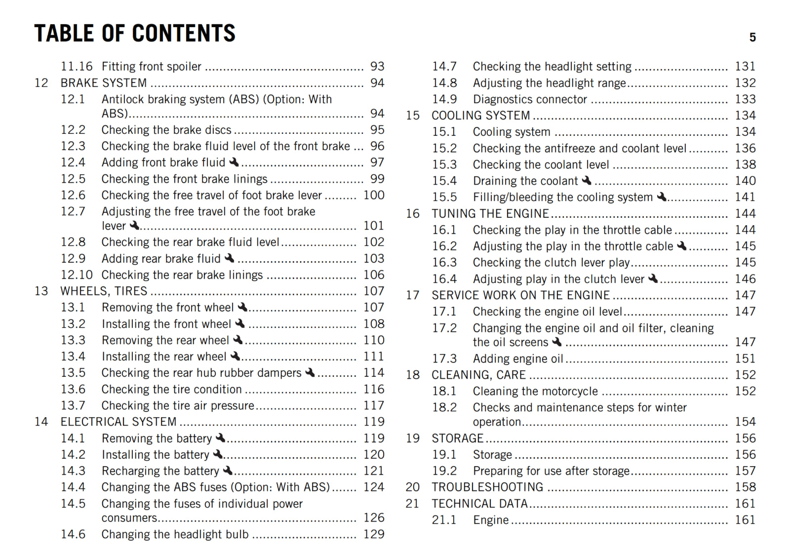 KTM 2017 - 250 DUKE - OWNERS MANUAL USER GUIDE