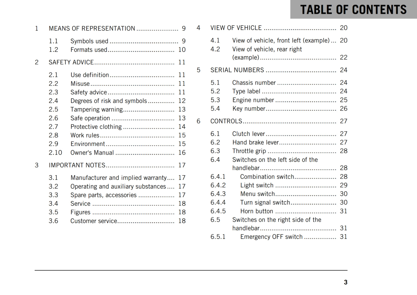 KTM 2017 - 390 DUKE - OWNERS MANUAL USER GUIDE