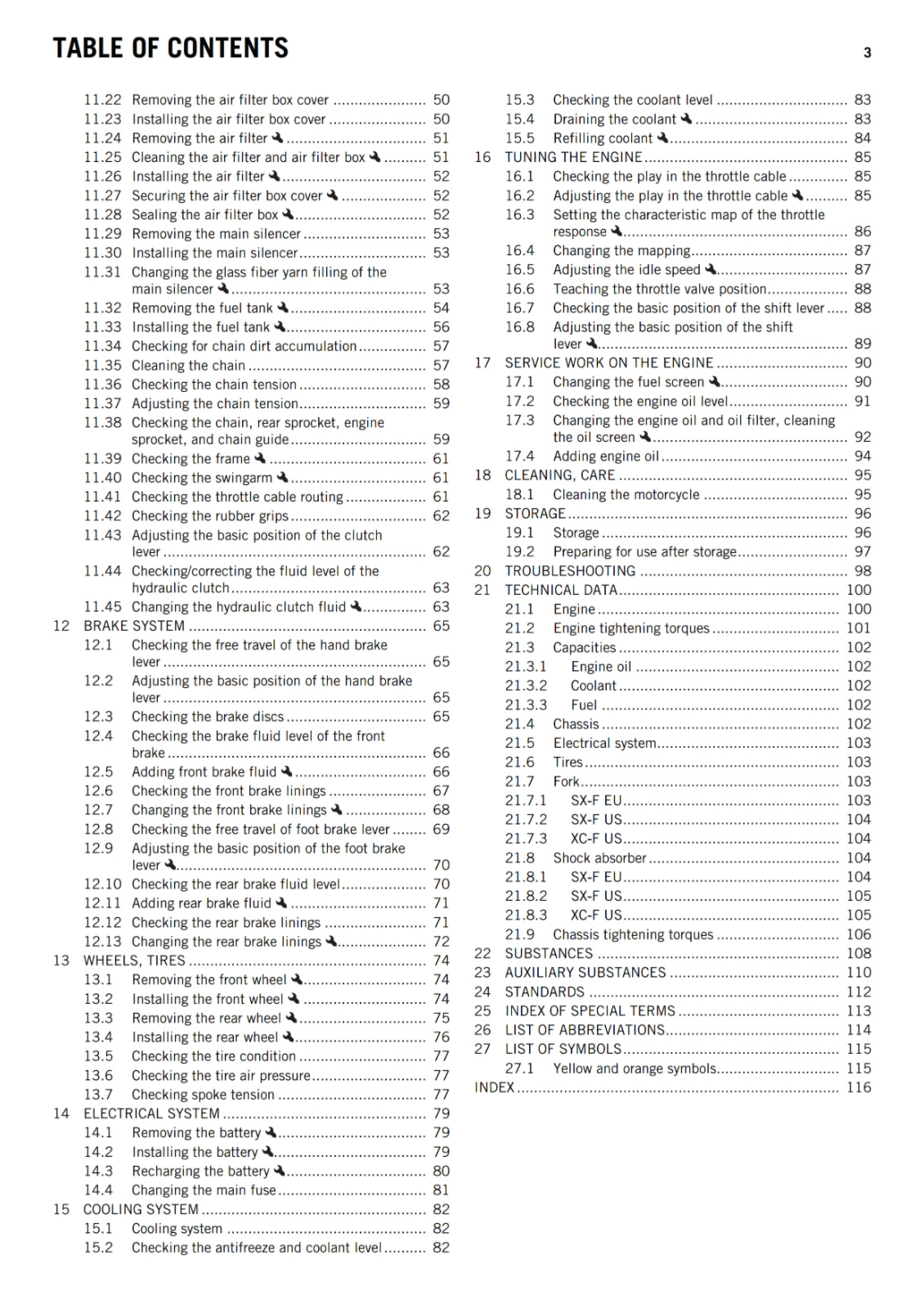 KTM 2018 - 350 SX-F XC-F - OWNERS MANUAL USER GUIDE