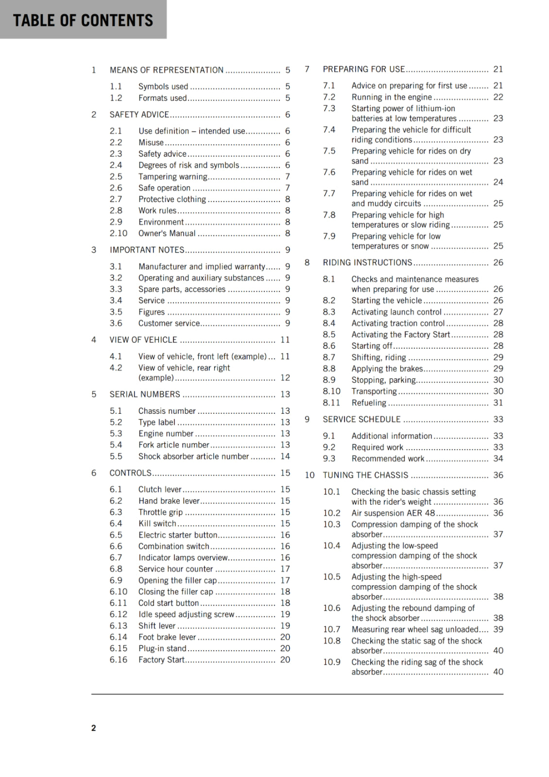 KTM 2018 - 450 SX-F FACTORY EDITION - OWNERS MANUAL USER GUIDE