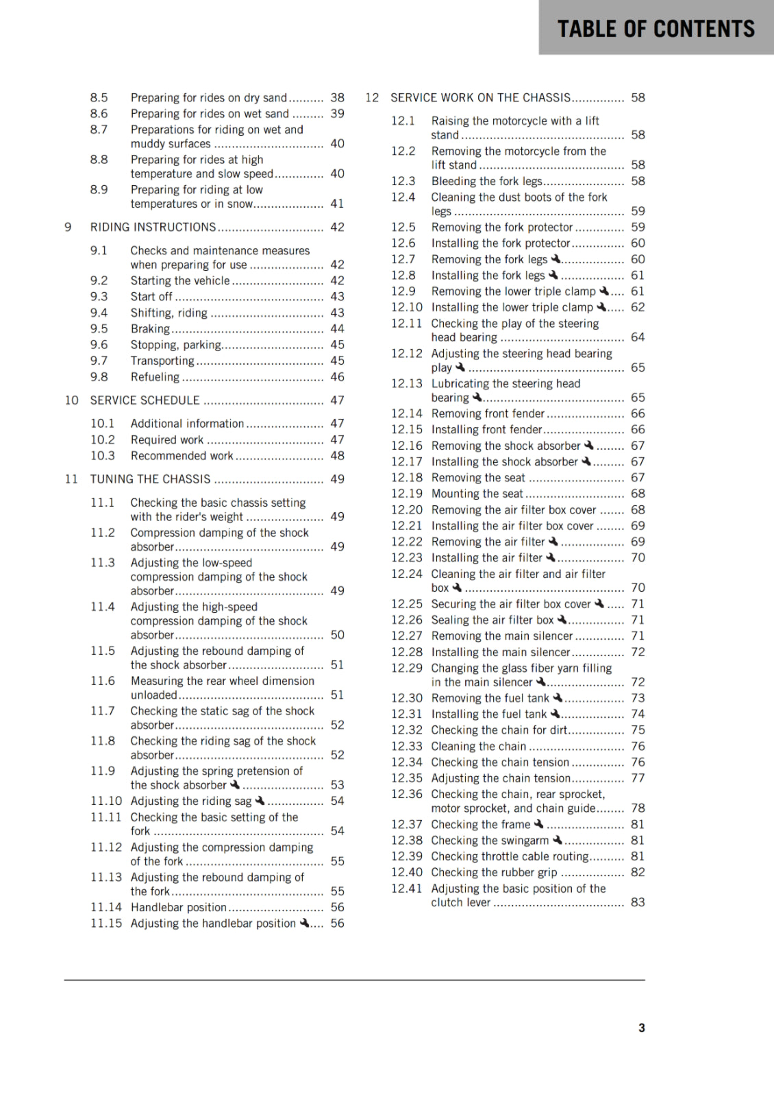 KTM 2018 - 125 150 XC-W - OWNERS MANUAL USER GUIDE