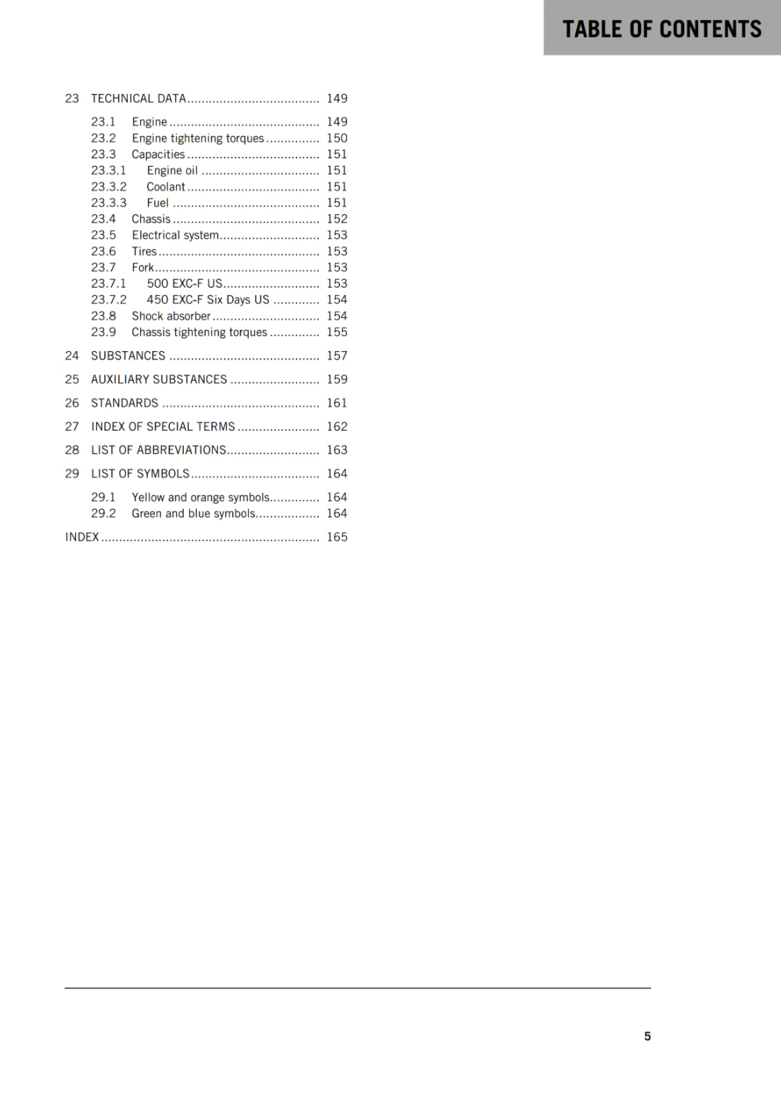 KTM 2018 - 450 500 EXC-F US - OWNERS MANUAL USER GUIDE