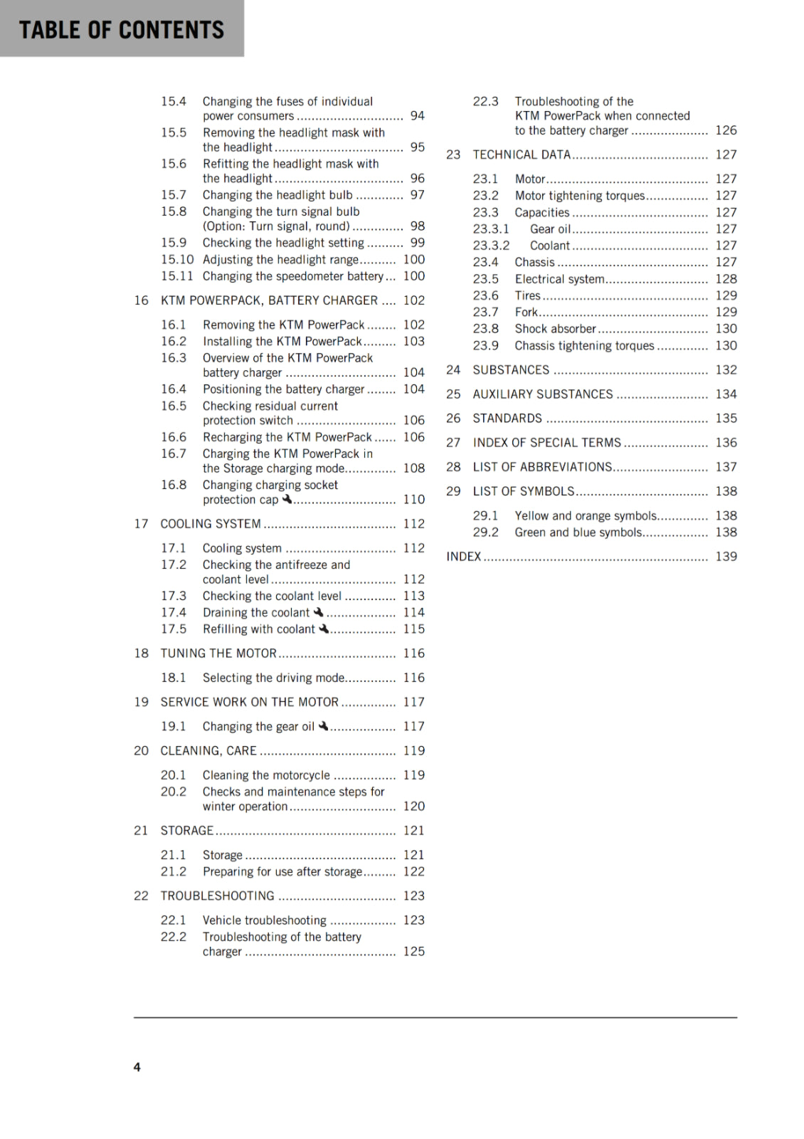 KTM 2018 - FREERIDE E-XC - OWNERS MANUAL USER GUIDE