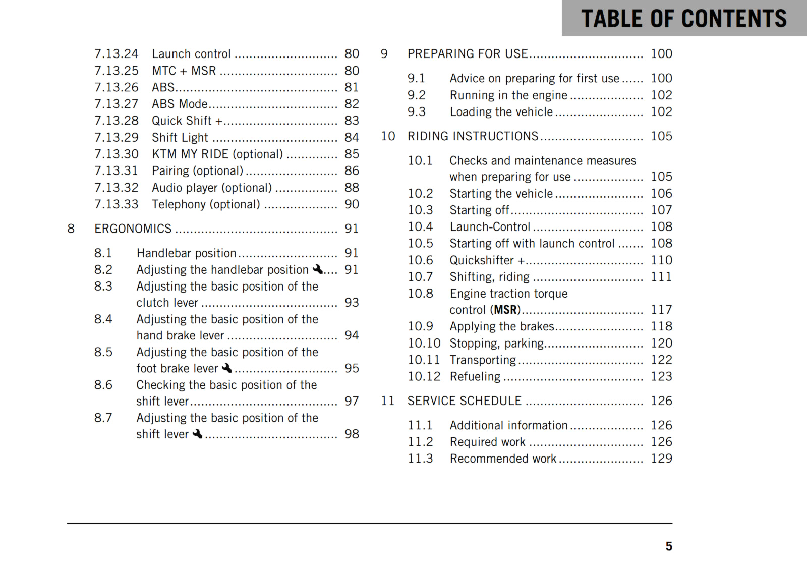 Official KTM 2018 790 Duke Owners Manual (Digital & Physical Copy)